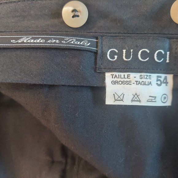 Gucci Mens Dress Pants Size 38" Waist (54 EU) wool blend - 5 pocket - Picture 4 of 9